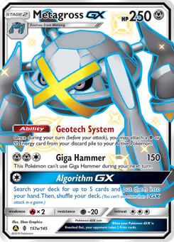 Metagross-GX 157a, Guardians Rising
