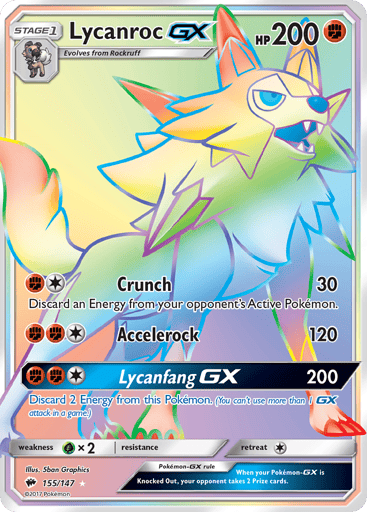 Lycanroc-GX 155/147 from Burning Shadows