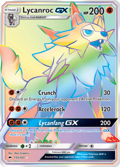 Lycanroc-GX 155/147, Burning Shadows