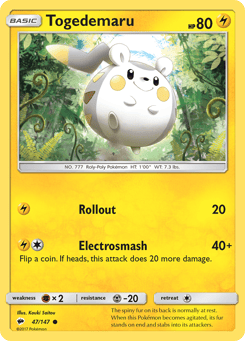 Togedemaru 47/147, Burning Shadows