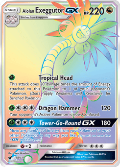 Alolan Exeggutor-GX 118/111, Crimson Invasion