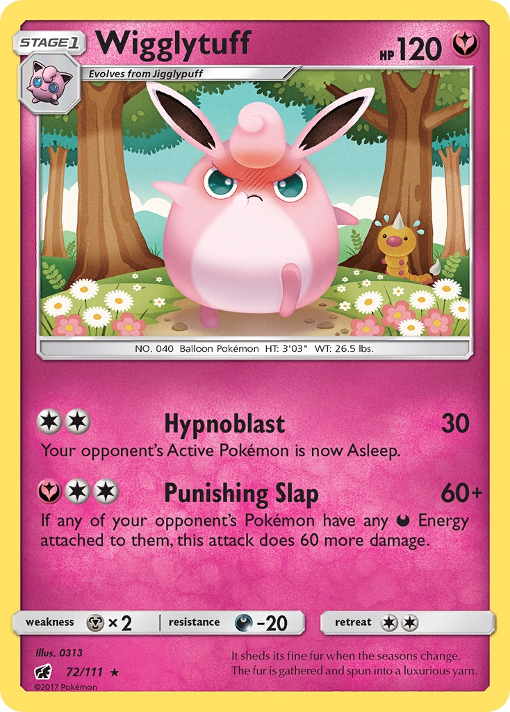 Wigglytuff 72/111, Crimson Invasion Pokémon card