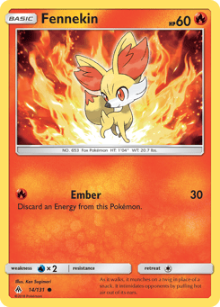 Fennekin 14/131, Forbidden Light