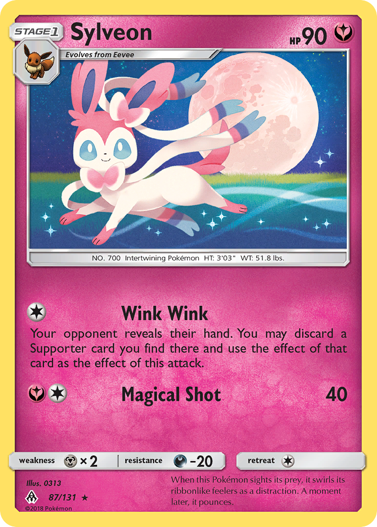 Sylveon 87/131, Forbidden Light Pokémon card