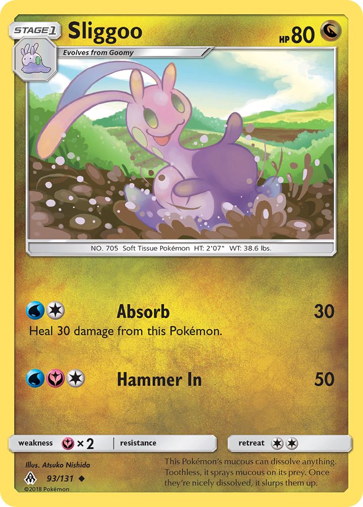 Sliggoo 93/131, Forbidden Light Pokémon card