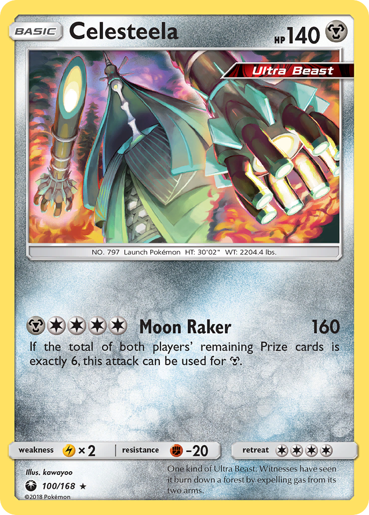 Celesteela 100/168, Celestial Storm Pokémon card