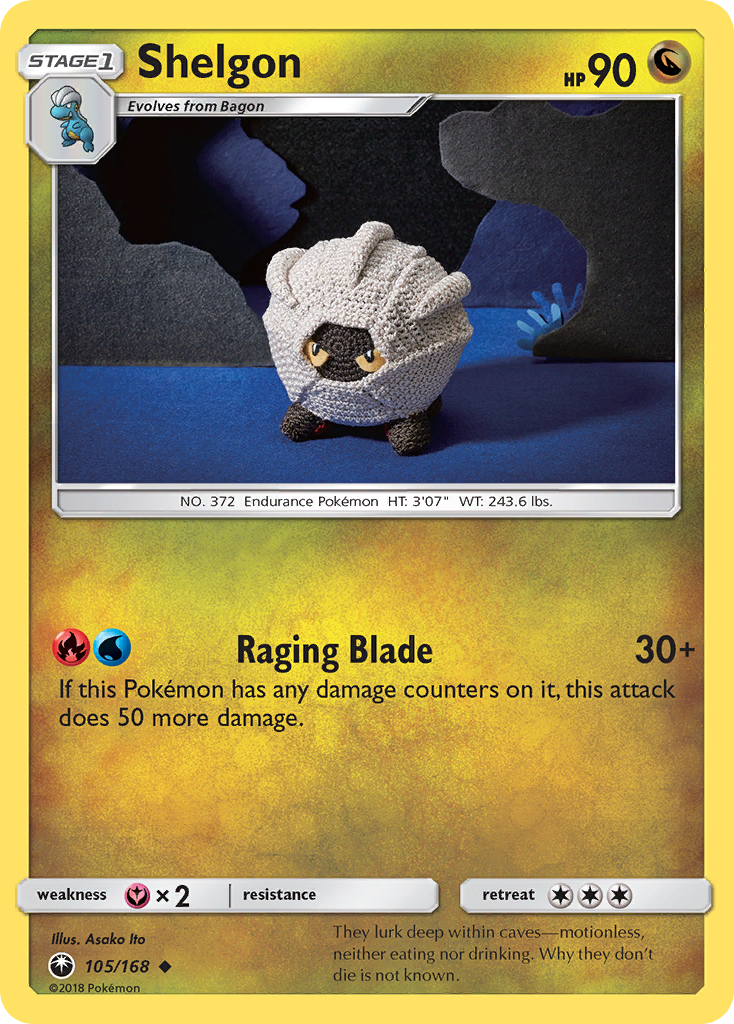 Shelgon 105/168, Celestial Storm Pokémon card