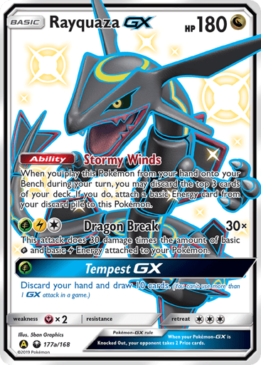 Rayquaza-GX 177a from Celestial Storm