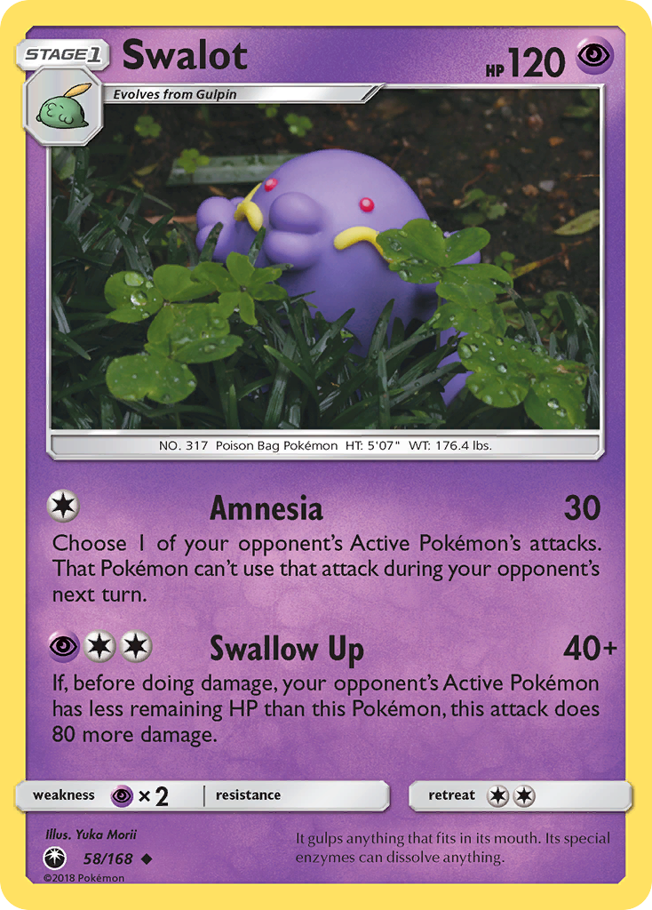 Swalot 58/168, Celestial Storm Pokémon card