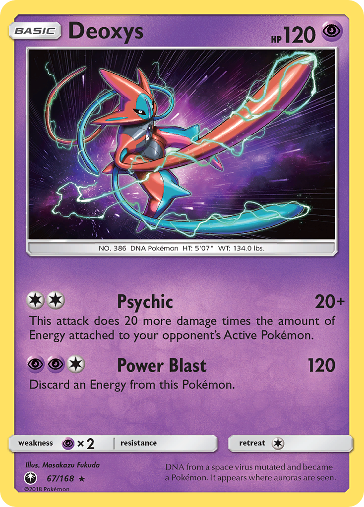 Deoxys 67/168, Celestial Storm Pokémon card