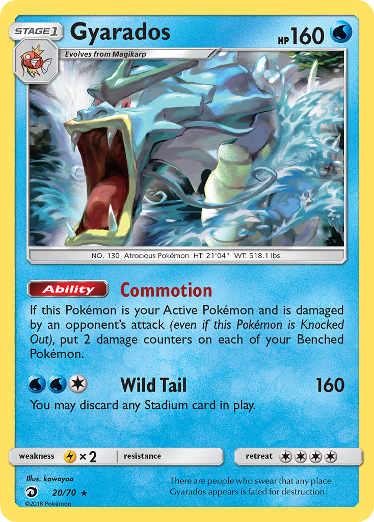 Gyarados 20/70, Dragon Majesty Pokémon card