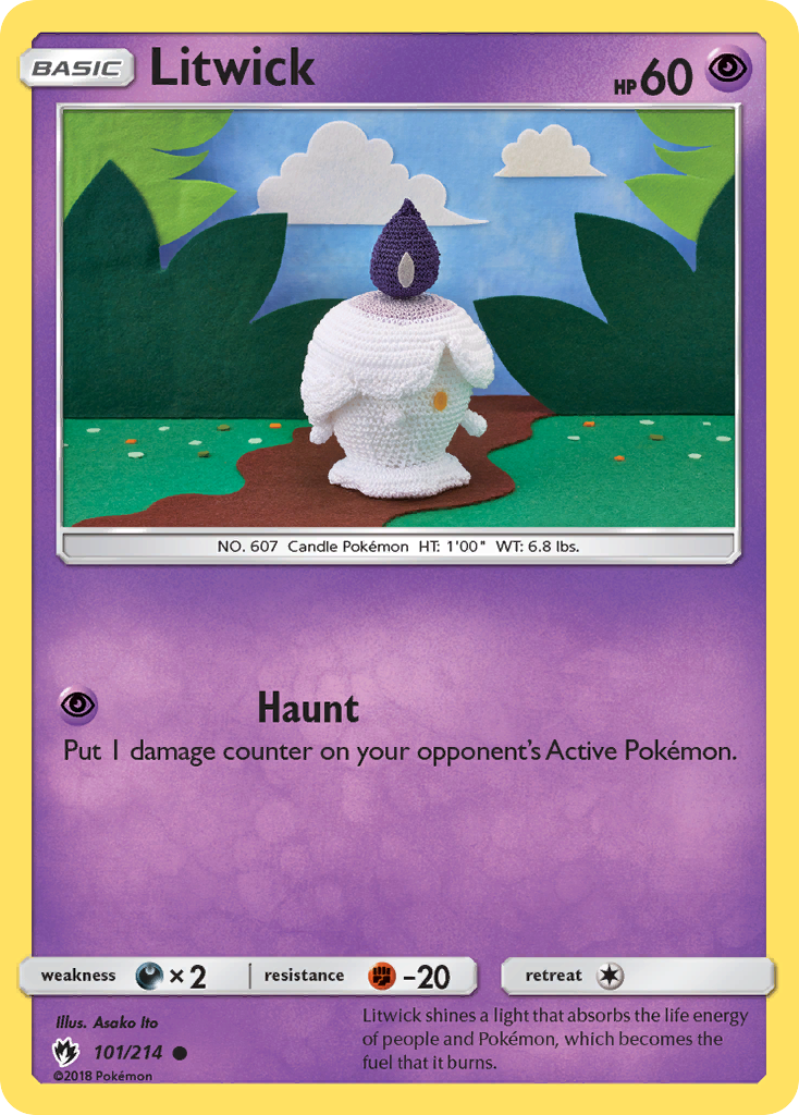 Litwick 101/214, Lost Thunder Pokémon card