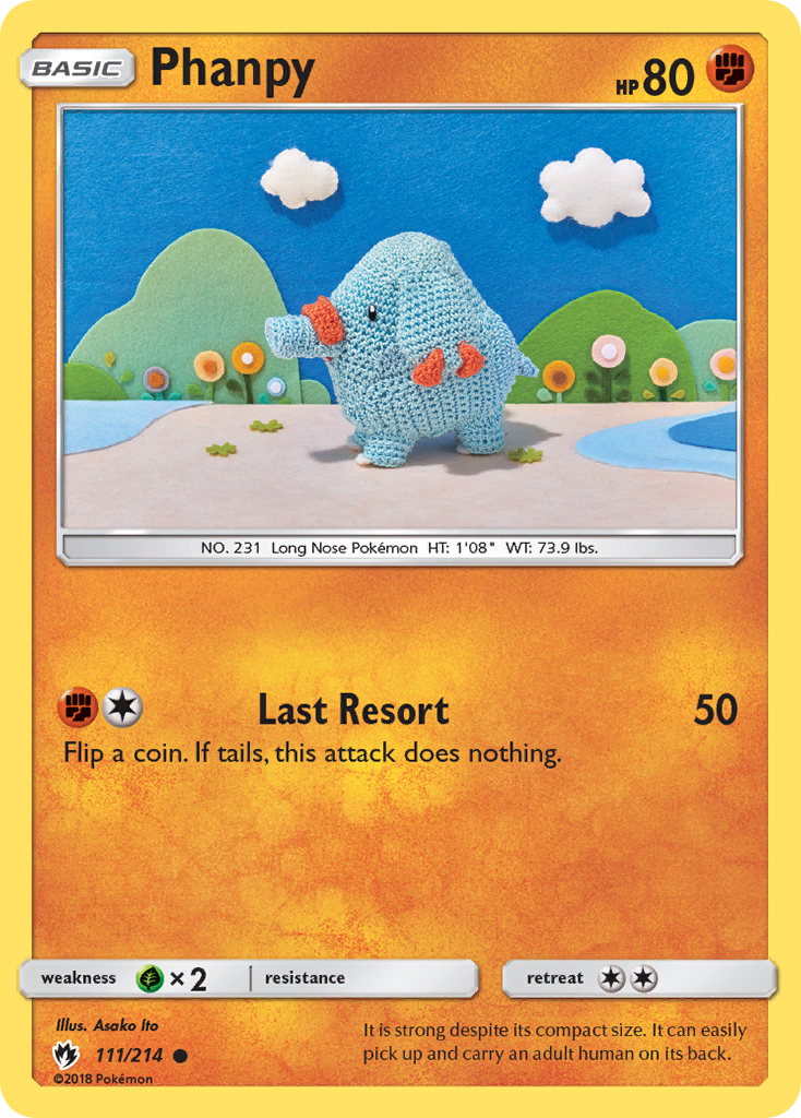 Phanpy 111/214, Lost Thunder Pokémon card