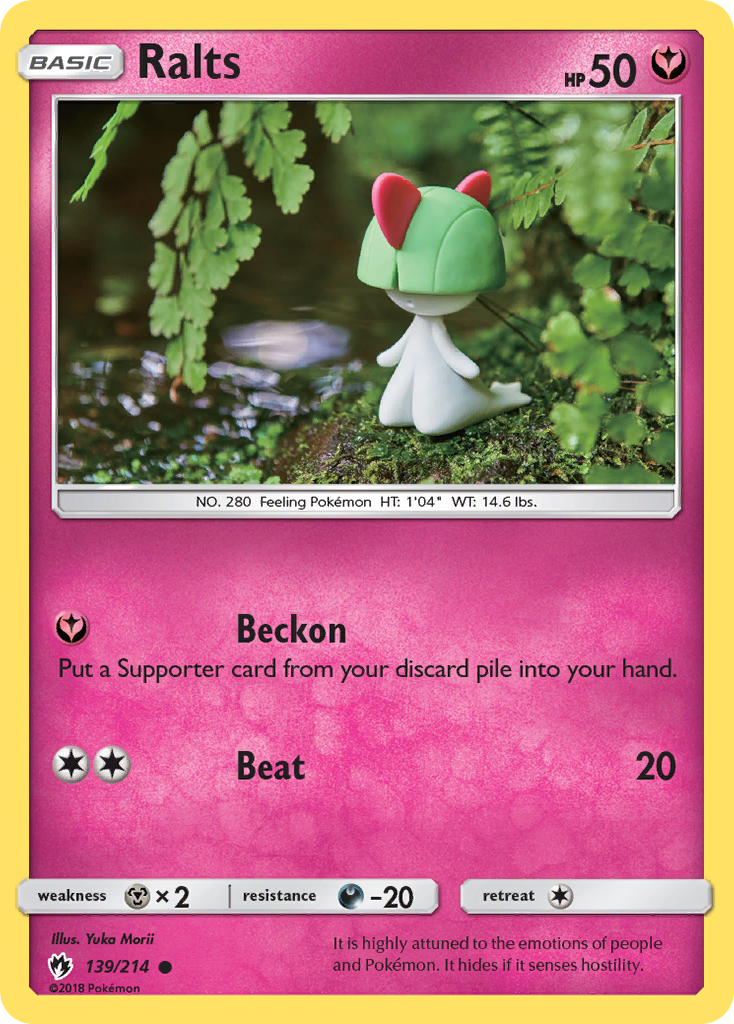 Ralts 139/214, Lost Thunder Pokémon card