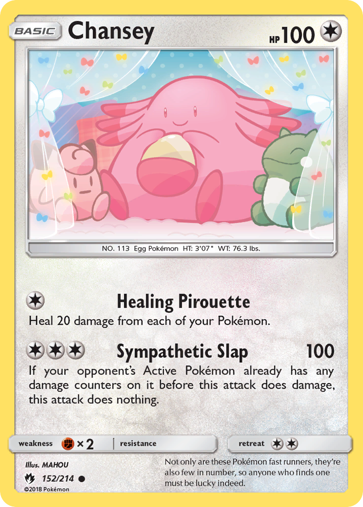 Chansey 152/214, Lost Thunder Pokémon card