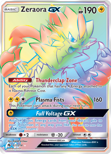 Zeraora-GX 221/214 from Lost Thunder
