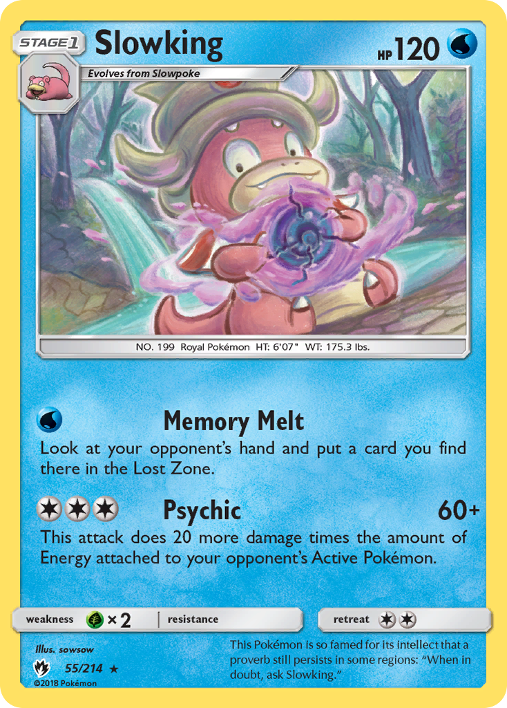 Slowking 55/214, Lost Thunder Pokémon card