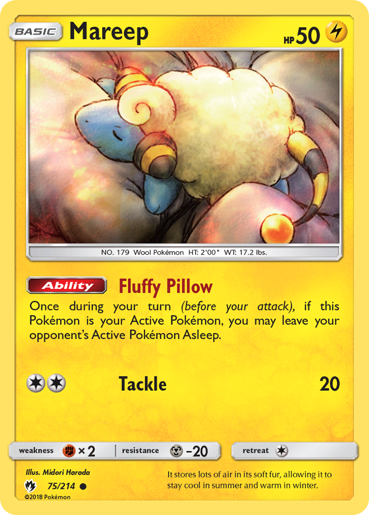 Mareep 75/214, Lost Thunder Pokémon card