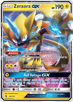 Zeraora-GX 86/214, Lost Thunder