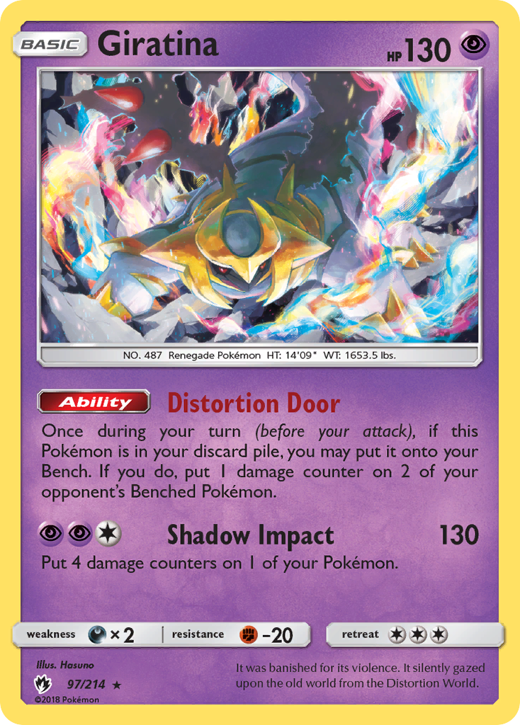 Giratina 97/214, Lost Thunder Pokémon card