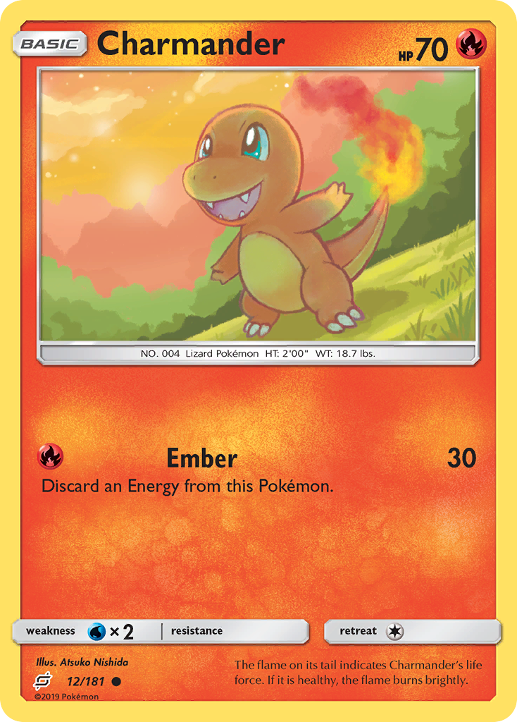 Charmander 12/181, Team Up Pokémon card