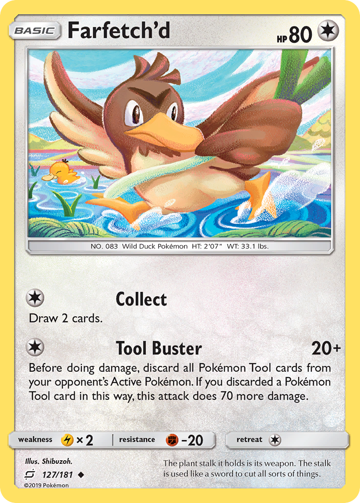 Farfetch'd 127/181, Team Up Pokémon card