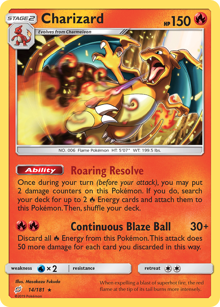 Charizard 14/181, Team Up Pokémon card