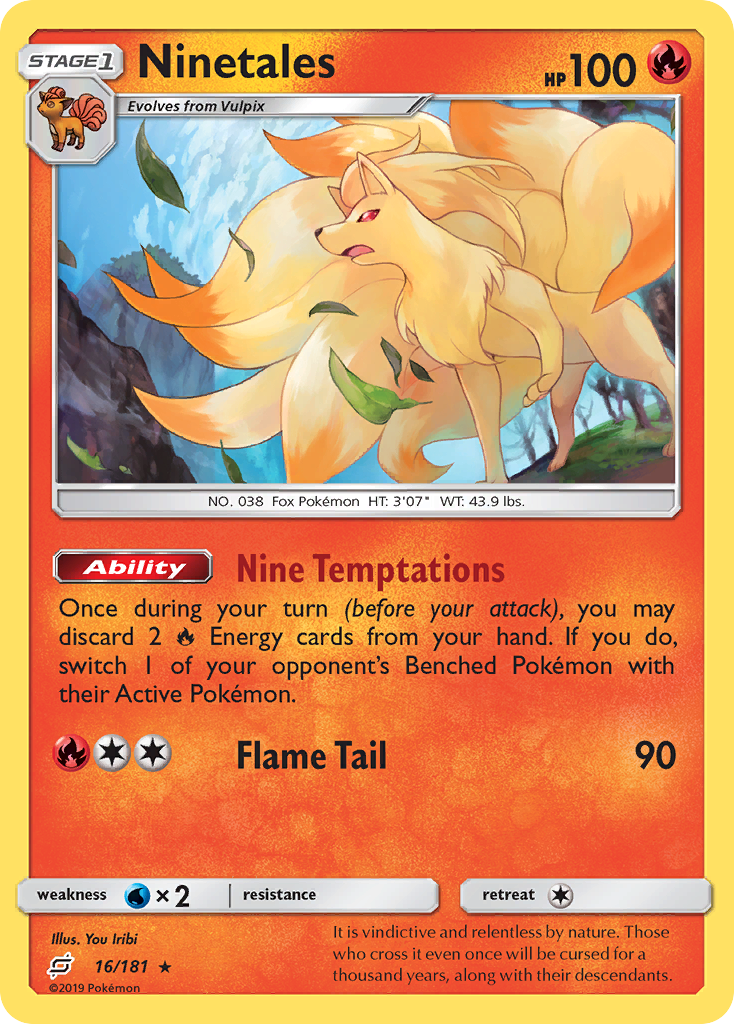 Ninetales 16/181, Team Up Pokémon card