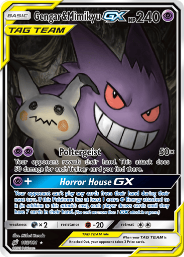 Gengar & Mimikyu-GX 165/181 from Team Up