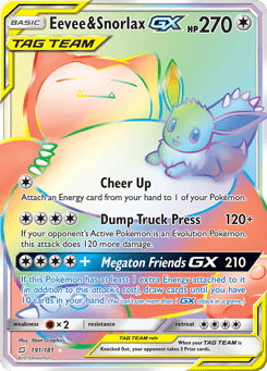 Eevee & Snorlax-GX 191/181, Team Up