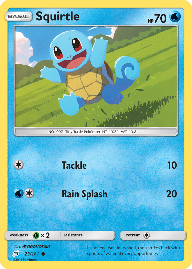 Squirtle 23/181, Team Up Pokémon card