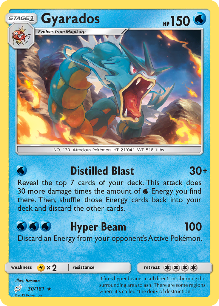 Gyarados 30/181, Team Up Pokémon card