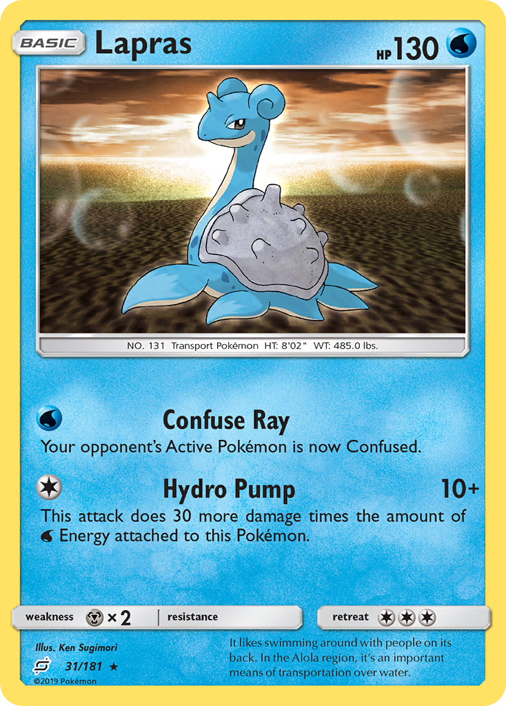 Lapras 31/181, Team Up Pokémon card