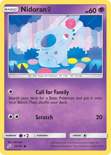 Nidoran ♀ 54/181 from Team Up