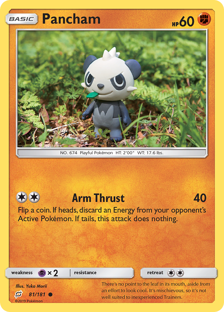 Pancham 81/181, Team Up Pokémon card