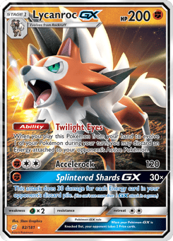 Lycanroc-GX 82/181, Team Up