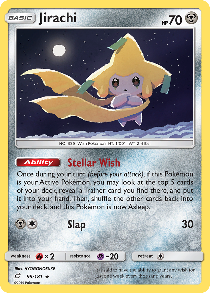 Jirachi 99/181, Team Up Pokémon card