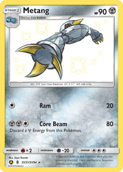 Metang SV31, Hidden Fates Shiny Vault
