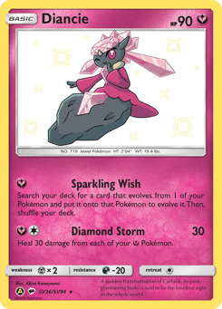 Diancie SV36, Hidden Fates Shiny Vault