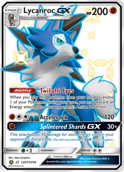 Lycanroc-GX SV67, Hidden Fates Shiny Vault