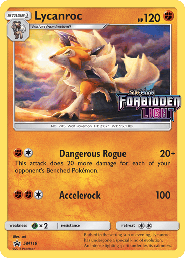 Lycanroc SM118 from SM Black Star Promos