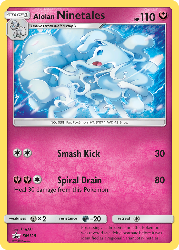 Alolan Ninetales SM128, SM Black Star Promos Pokémon card