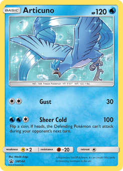 Articuno SM144, SM Black Star Promos