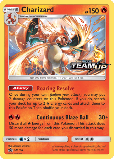 Charizard SM158 from SM Black Star Promos