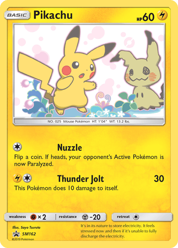 Pikachu SM162 from SM Black Star Promos