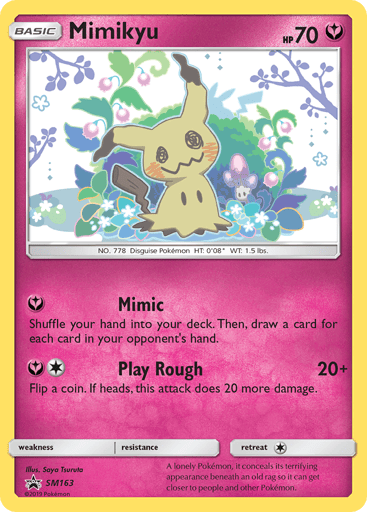 Mimikyu SM163 from SM Black Star Promos