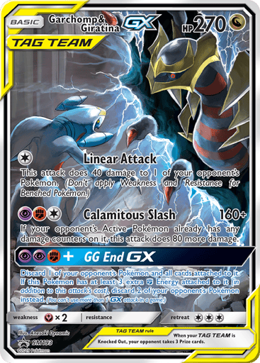 Garchomp & Giratina-GX SM193 from SM Black Star Promos