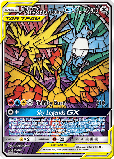 Moltres & Zapdos & Articuno-GX SM210 from SM Black Star Promos