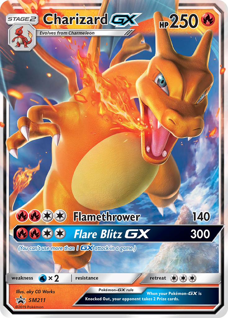 Charizard-GX SM211, SM Black Star Promos Pokémon card