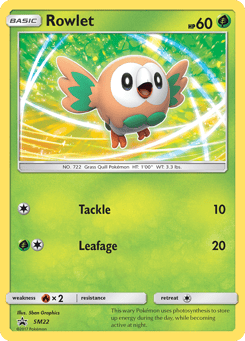 Rowlet SM22, SM Black Star Promos
